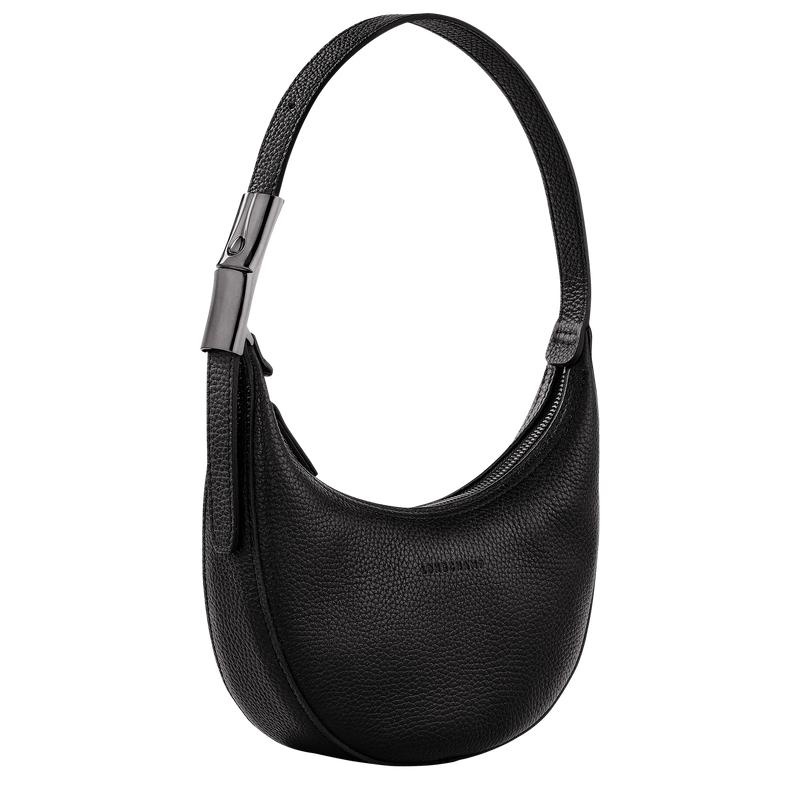 Black Women's Longchamp Roseau Essential S Hobo Bags | 69542-ISUY
