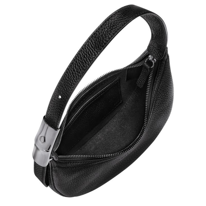 Black Women's Longchamp Roseau Essential S Hobo Bags | 69542-ISUY