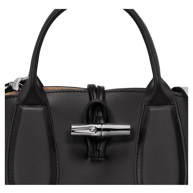 Black Women's Longchamp Roseau S Handbags | 84031-KSJR
