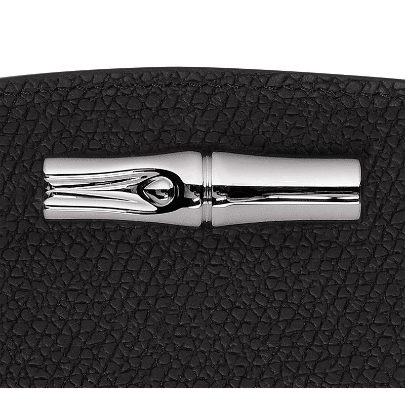 Black Women's Longchamp Roseau Wallets | 48925-HSTP
