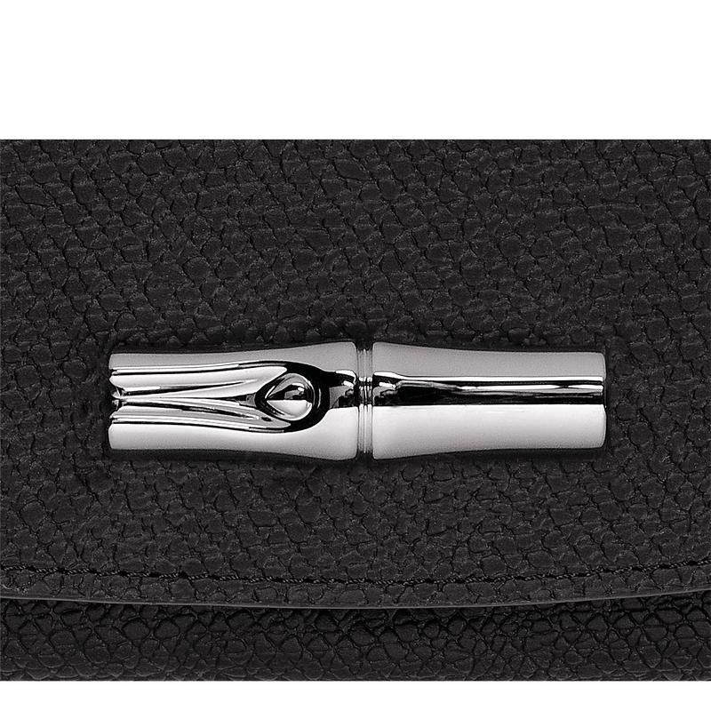 Black Women's Longchamp Roseau Wallets | 64319-IPEA