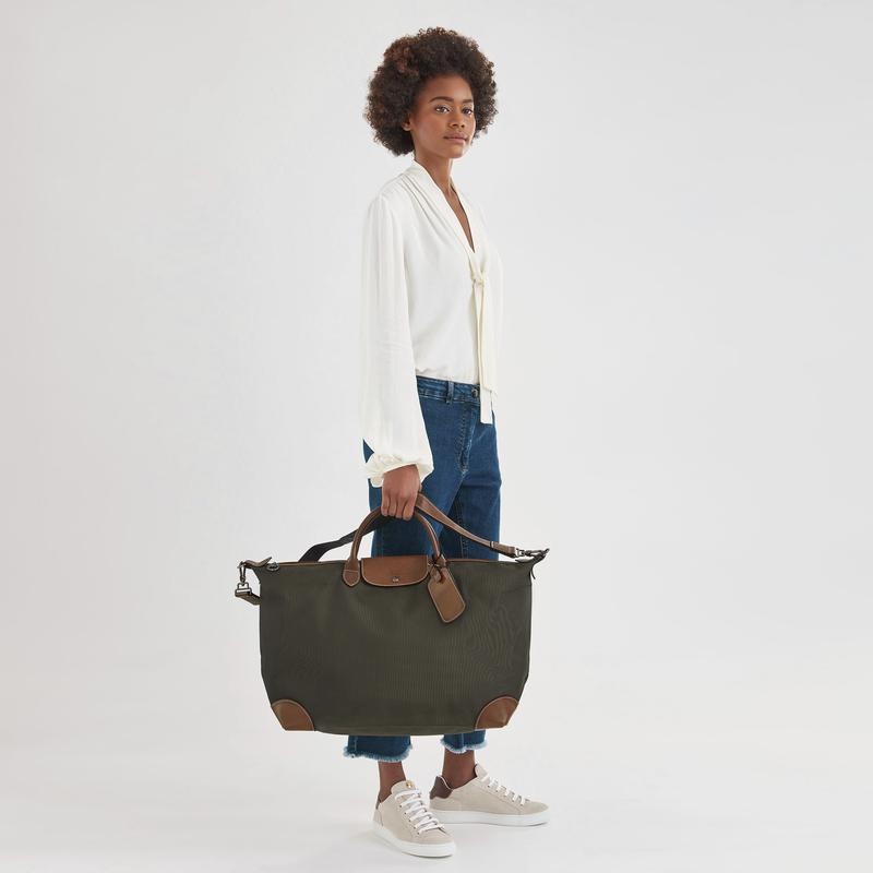 Brown Men's Longchamp Boxford S Travel Bags | 17429-SVGP
