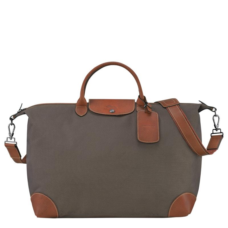 Brown Men\'s Longchamp Boxford S Travel Bags | 17429-SVGP