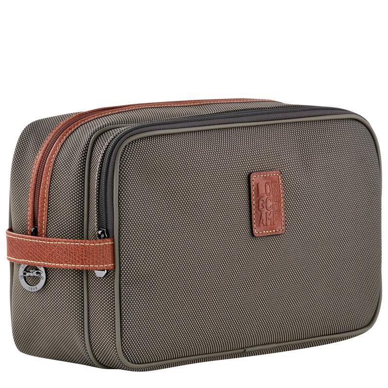 Brown Women's Longchamp Boxford Toiletry Bags | 57390-ASHN