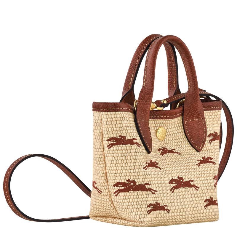 Brown Women's Longchamp Le Panier Pliage XS Basket Bag | 04956-OBLV