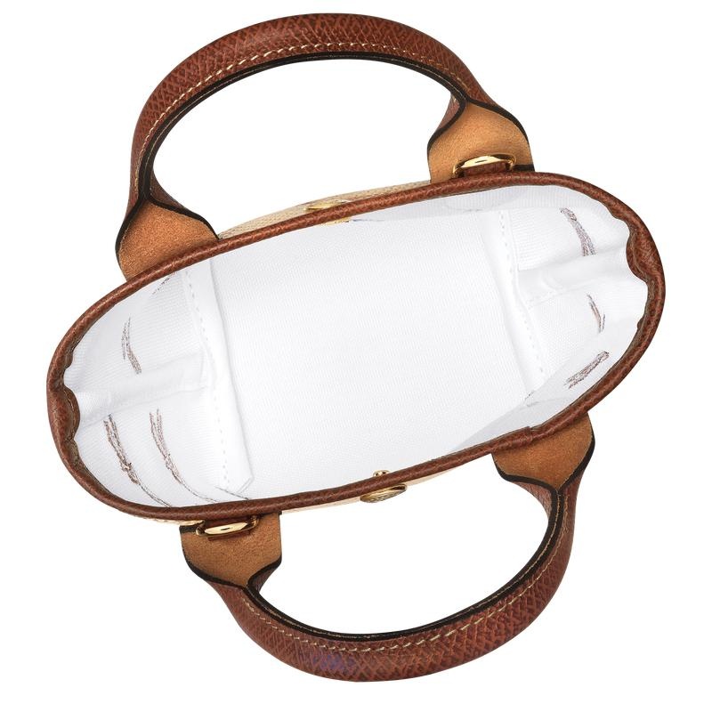 Brown Women's Longchamp Le Panier Pliage XS Basket Bag | 04956-OBLV