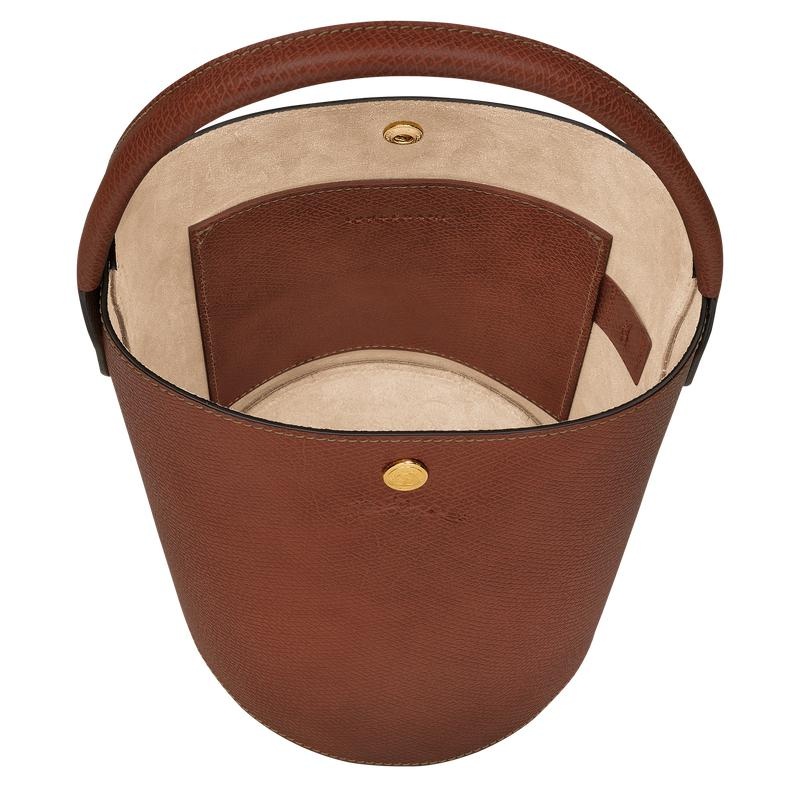 Brown Women's Longchamp Épure S Bucket Bag | 39108-GUCJ
