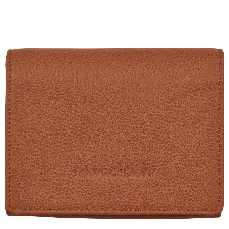 Caramel Brown Men\'s Longchamp Le Foulonné Wallets | 93617-OGBU