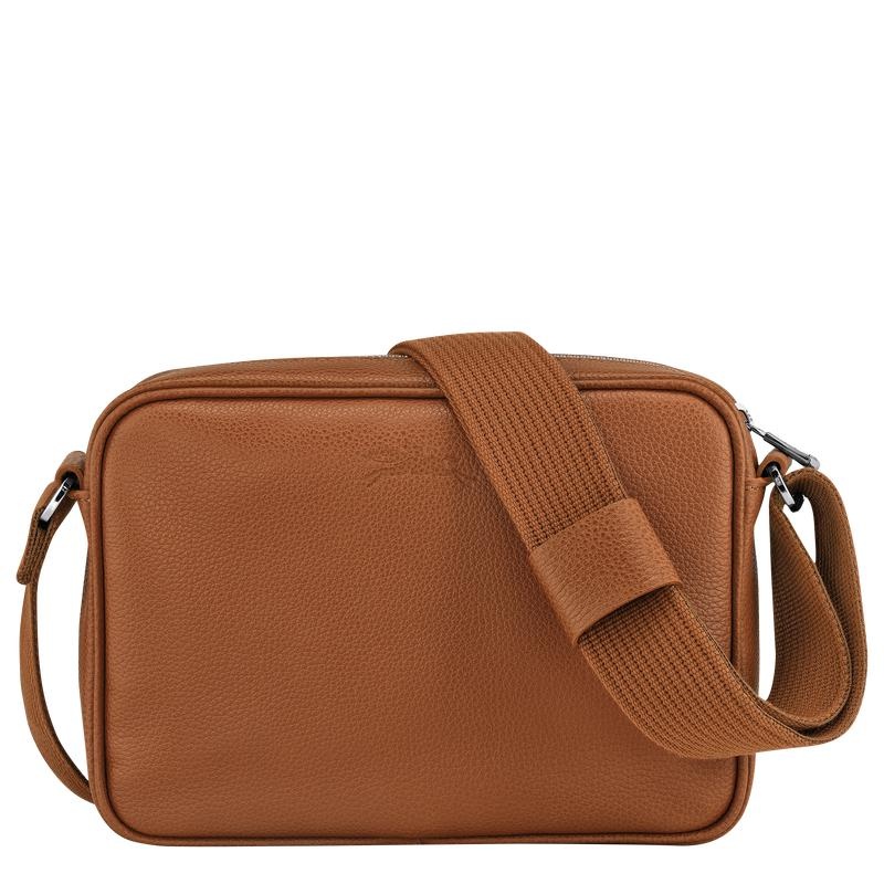 Caramel Brown Men's Longchamp Le Foulonné S Camera Bag | 04812-MCQW