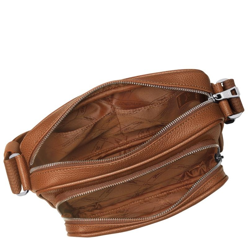 Caramel Brown Men's Longchamp Le Foulonné S Camera Bag | 04812-MCQW