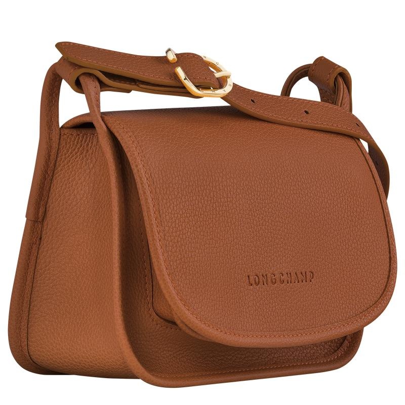 Caramel Brown Women's Longchamp Le Foulonné S Crossbody Bags | 02356-XDGQ