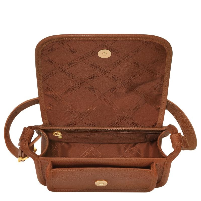 Caramel Brown Women's Longchamp Le Foulonné S Crossbody Bags | 02356-XDGQ