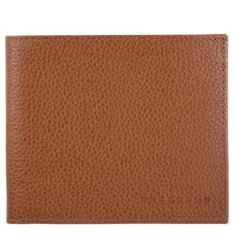 Caramel Brown Women\'s Longchamp Le Foulonné Wallets | 52971-QAFS