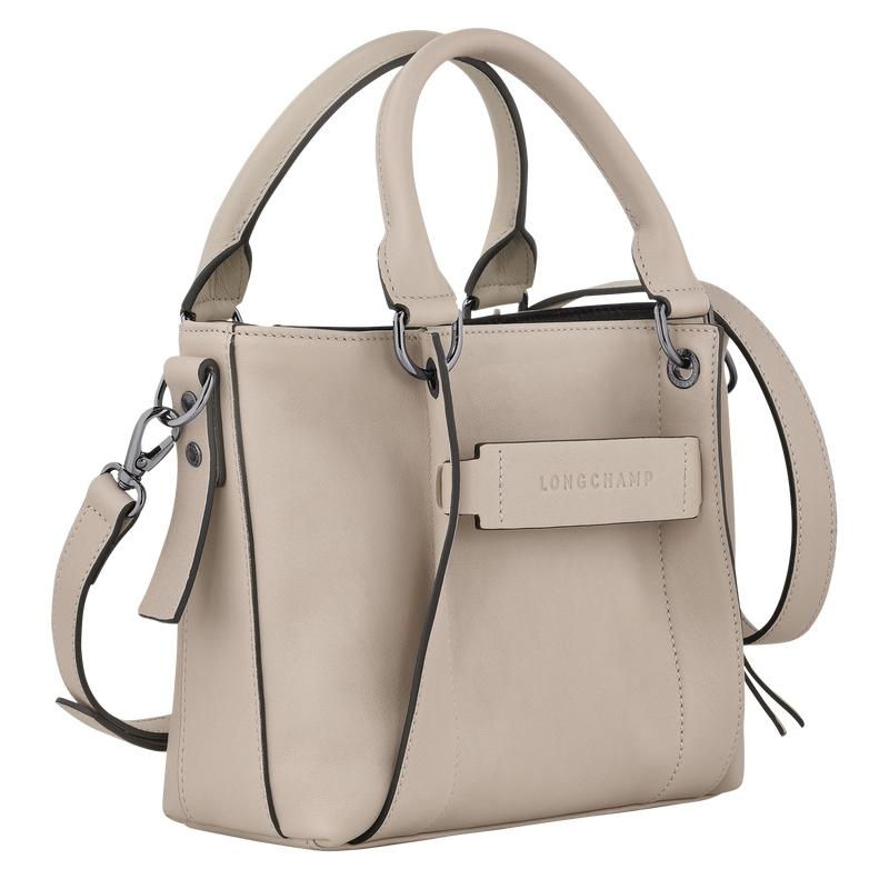 Clay Grey Women's Longchamp 3D S Handbags | 72954-IAES