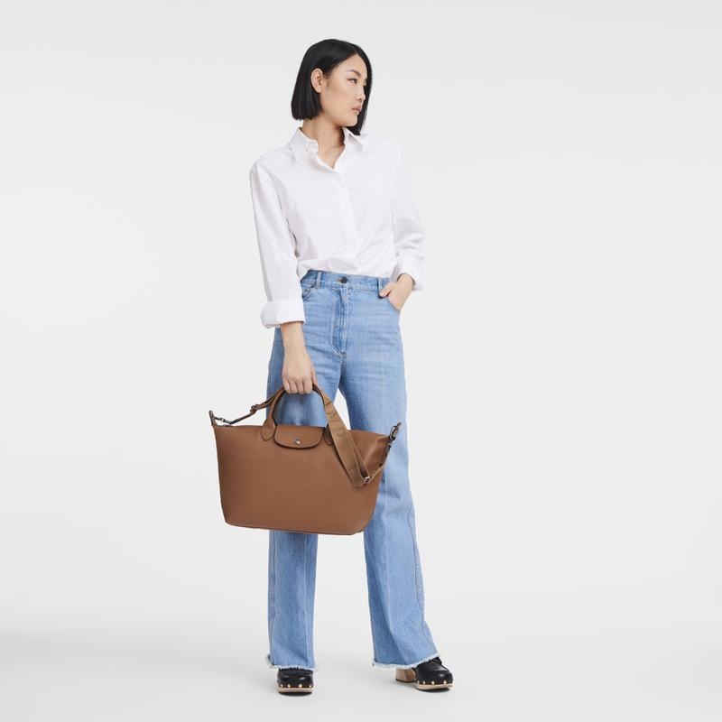 Cognac Brown Men's Longchamp Le Pliage Xtra L Handbags | 23958-NHYD