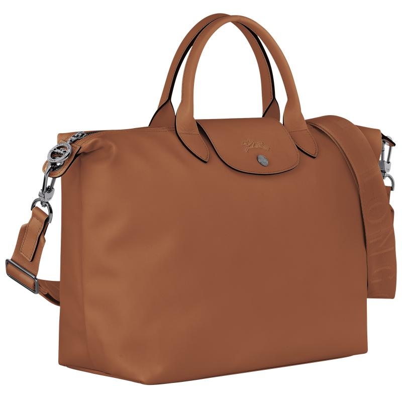 Cognac Brown Men's Longchamp Le Pliage Xtra L Handbags | 23958-NHYD