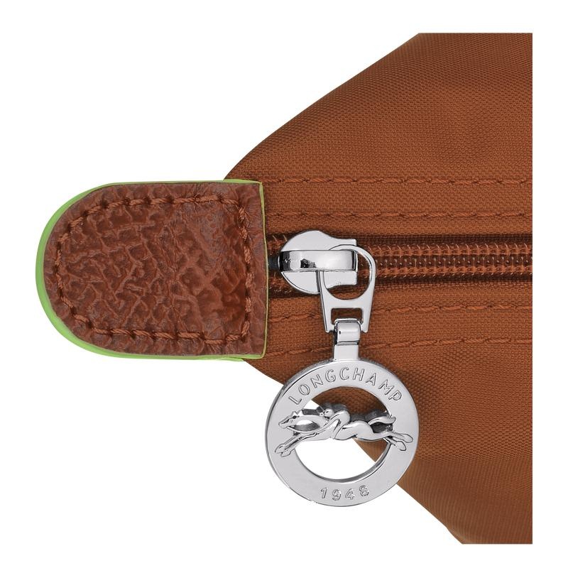 Cognac Brown Women's Longchamp Le Pliage Green S Handbags | 37680-NVHK