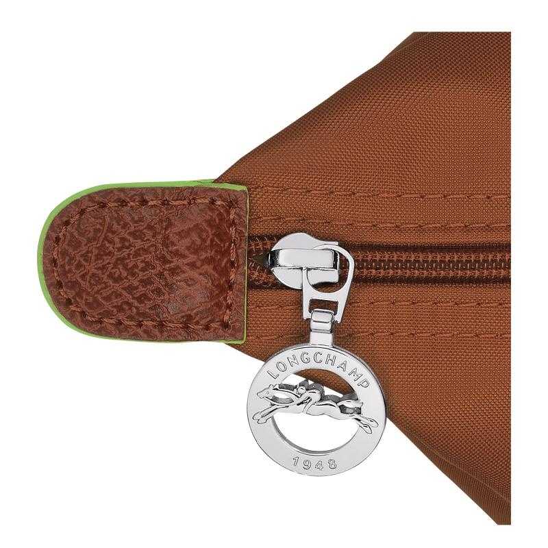 Cognac Brown Women's Longchamp Le Pliage Green M Handbags | 72589-RITM