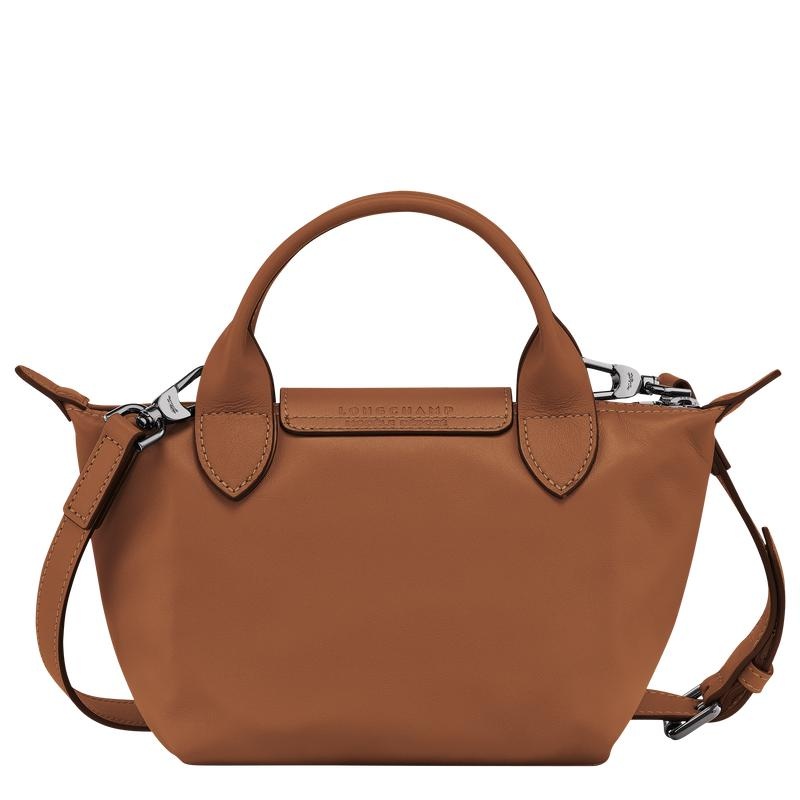 Cognac Brown Women's Longchamp Le Pliage Xtra XS Handbags | 79382-MSZH