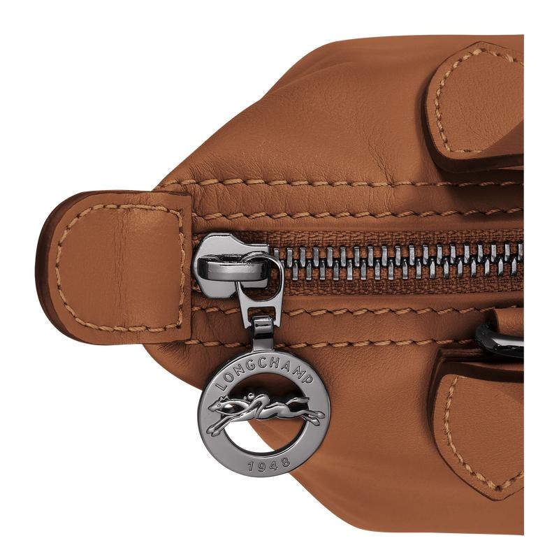Cognac Brown Women's Longchamp Le Pliage Xtra XS Handbags | 79382-MSZH