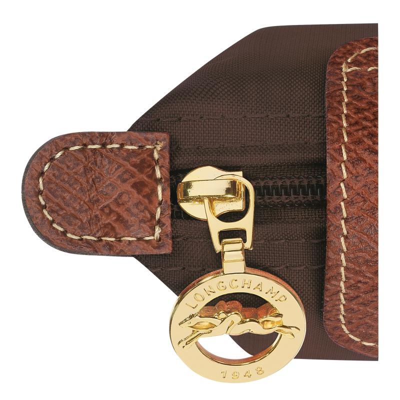 Ebony Brown Women's Longchamp Le Pliage Original Coin Purses | 05314-TSLF