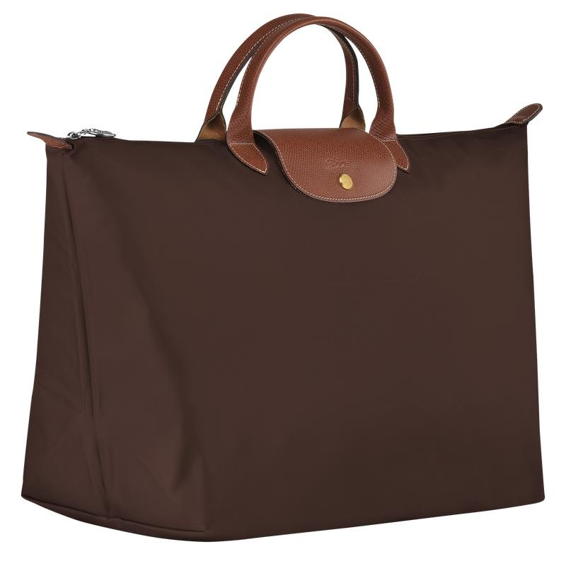 Ebony Brown Women's Longchamp Le Pliage Original S Travel Bags | 28745-YGAP