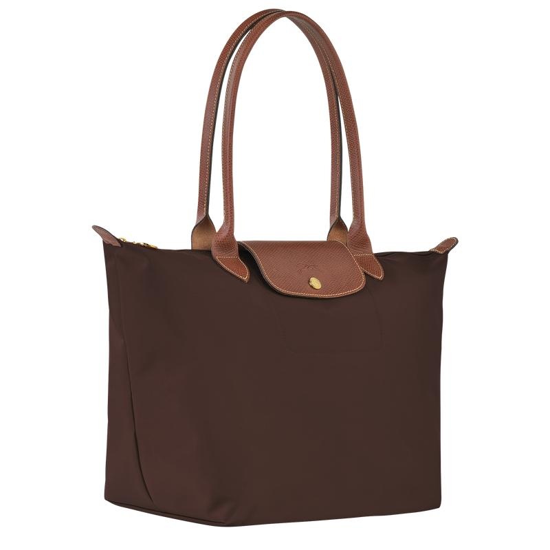 Ebony Brown Women's Longchamp Le Pliage Original L Tote Bag | 31845-FBYA