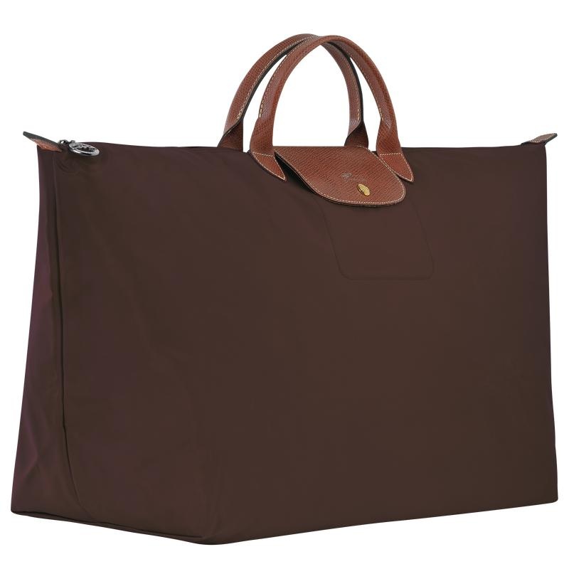 Ebony Brown Women's Longchamp Le Pliage Original M Travel Bags | 13842-PCRD