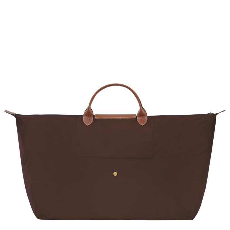 Ebony Brown Women's Longchamp Le Pliage Original M Travel Bags | 13842-PCRD