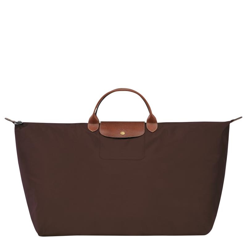 Ebony Brown Women\'s Longchamp Le Pliage Original M Travel Bags | 13842-PCRD