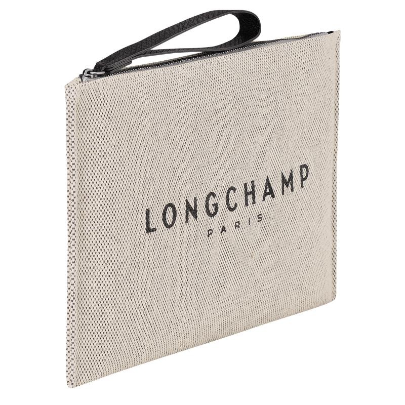 Ecru White Men's Longchamp Essential Pouches | 52406-CEPZ
