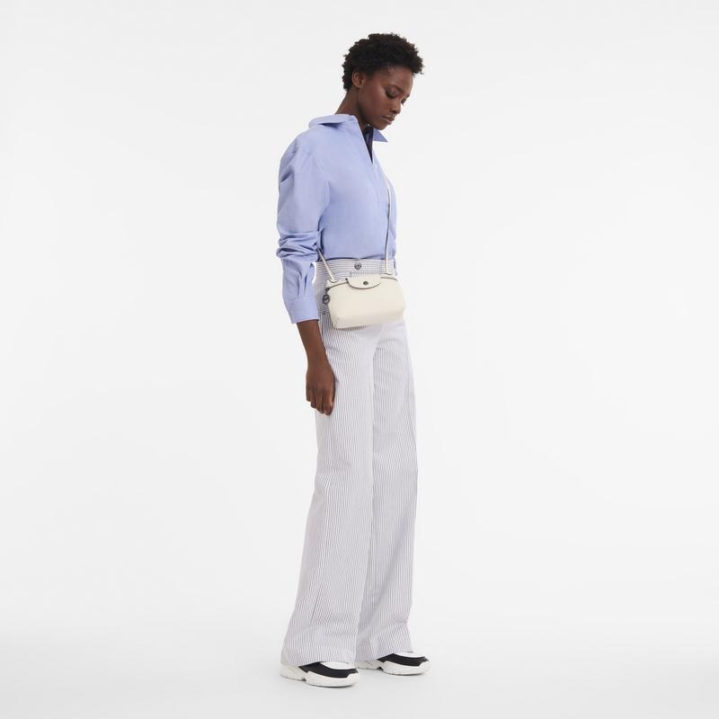 Ecru White Women's Longchamp Le Pliage Xtra XS Crossbody Bags | 59617-DCHB