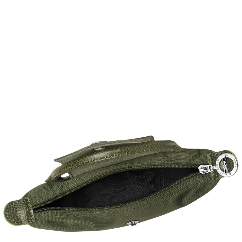 Forest Green Men's Longchamp Le Pliage Green with handle Pouches | 26857-VYWF