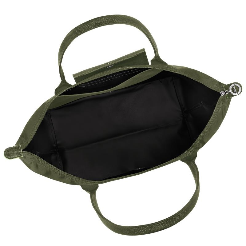 Forest Green Women's Longchamp Le Pliage Green L Tote Bag | 64150-CAYW