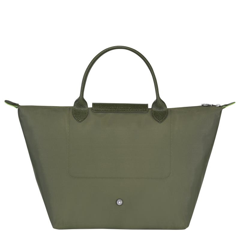 Forest Green Women's Longchamp Le Pliage Green M Handbags | 40179-SDQX