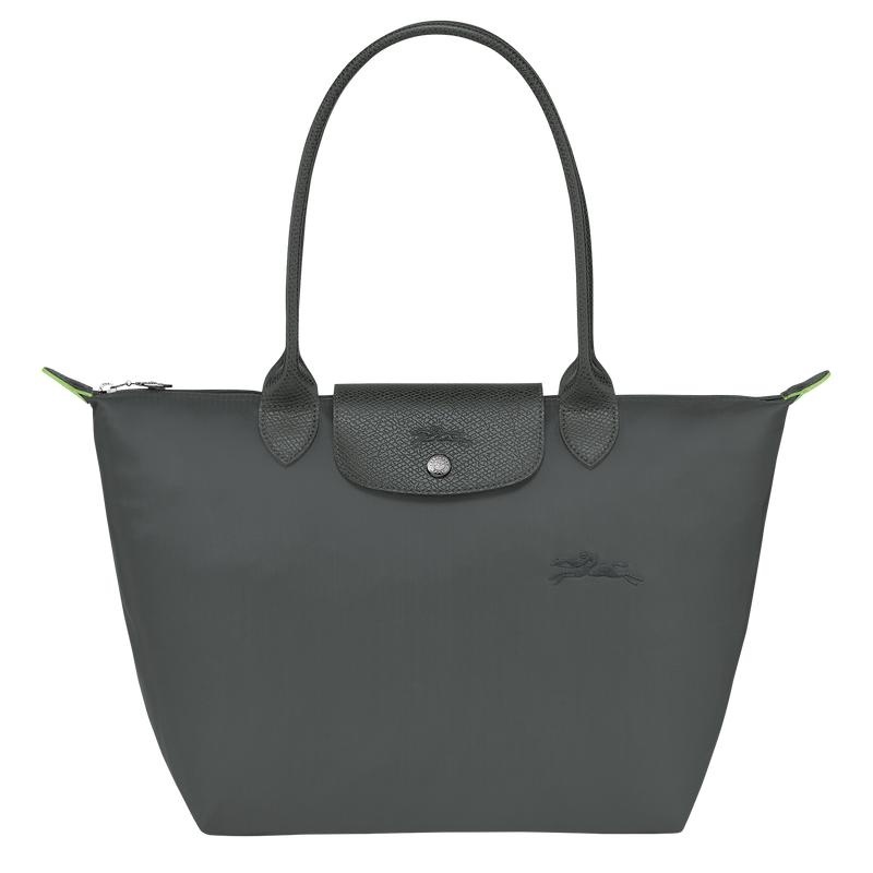 Graphite Grey Women\'s Longchamp Le Pliage Green M Tote Bag | 06315-DORQ