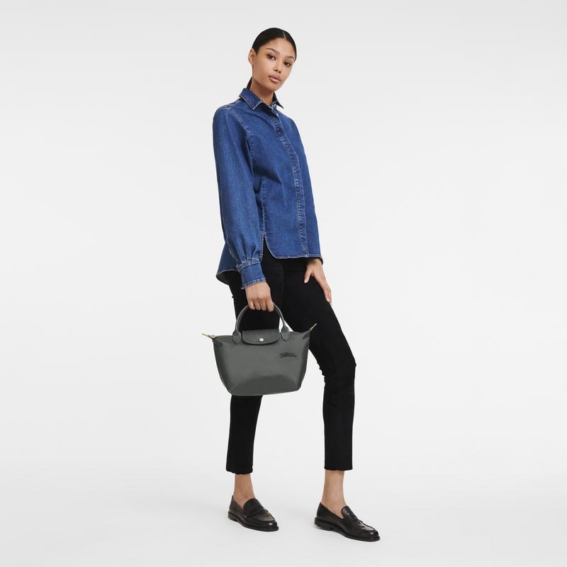 Graphite Grey Women's Longchamp Le Pliage Green S Handbags | 98467-AGZK