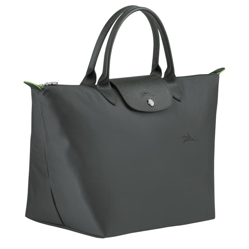Graphite Grey Women's Longchamp Le Pliage Green M Handbags | 71423-FLNV