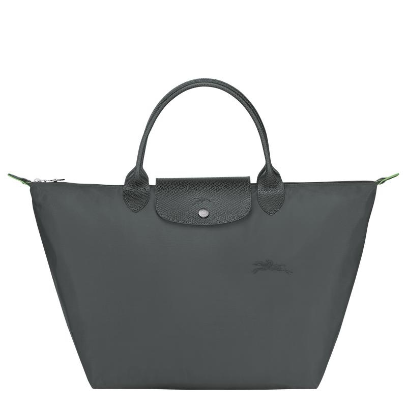 Graphite Grey Women\'s Longchamp Le Pliage Green M Handbags | 71423-FLNV