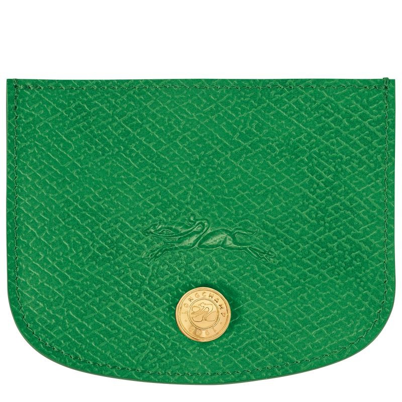 Green Men\'s Longchamp Épure Cardholders | 78523-OAJP