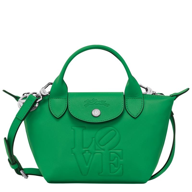 Green Men\'s Longchamp x Robert Indiana XS Handbags | 93126-IGEY