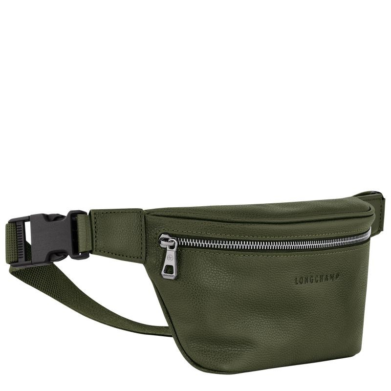 Khaki Men's Longchamp Le Foulonné M Belt Bags | 73856-GXKH