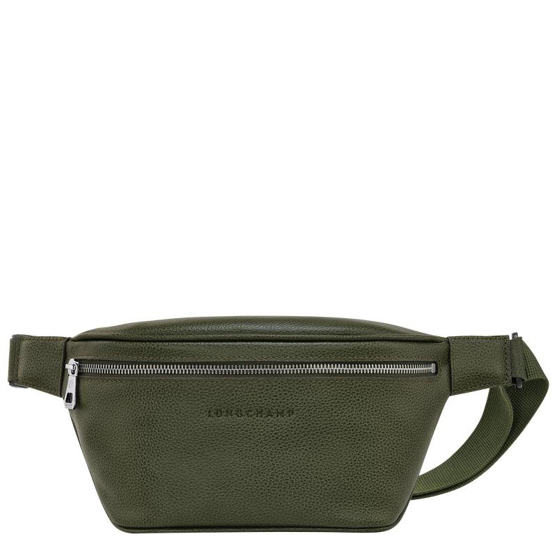 Khaki Men\'s Longchamp Le Foulonné M Belt Bags | 73856-GXKH