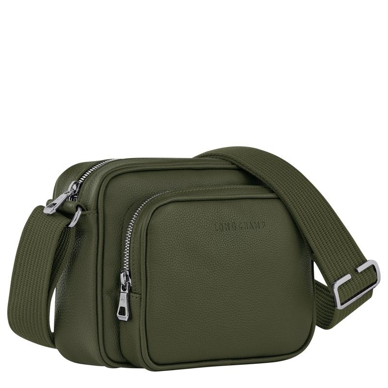 Khaki Men's Longchamp Le Foulonné S Camera Bag | 76940-YPXG