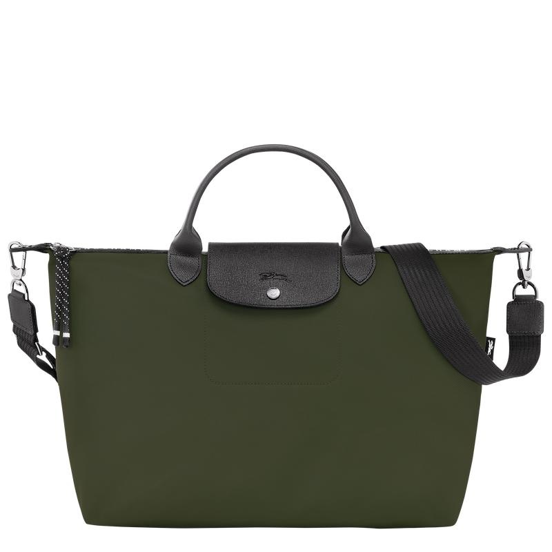 Khaki Men\'s Longchamp Le Pliage Energy XL Handbags | 53748-TGWX