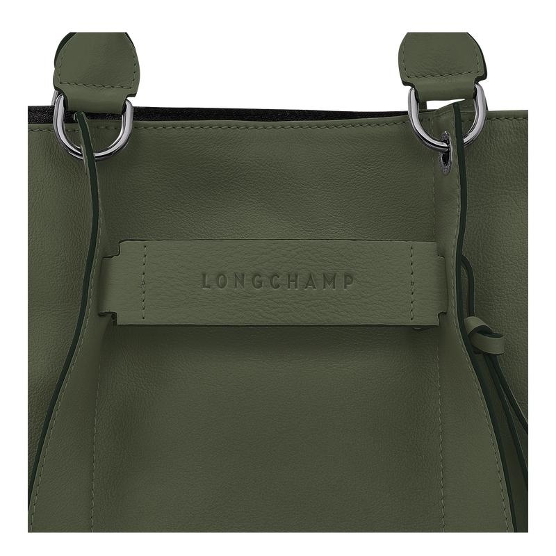 Khaki Women's Longchamp 3D L Handbags | 48736-RNUE