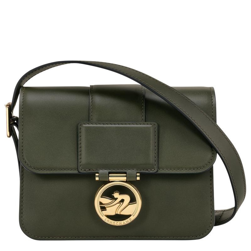 Khaki Women\'s Longchamp Box-Trot S Crossbody Bags | 06821-LEPA