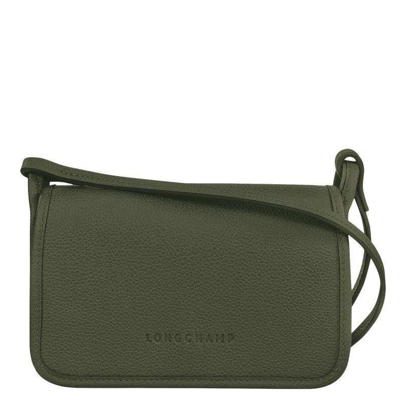 Khaki Women\'s Longchamp Le Foulonné XS Clutch Bag | 75438-FNTR
