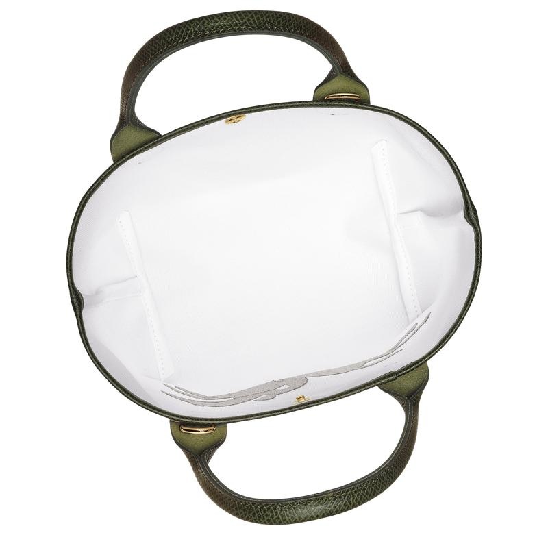 Khaki Women's Longchamp Le Panier Pliage S Basket Bag | 15738-AJEV