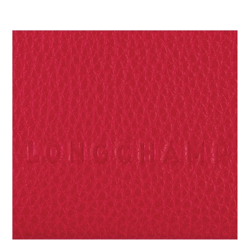 Love Red Men's Longchamp Le Foulonné Cardholders | 31706-XCYB